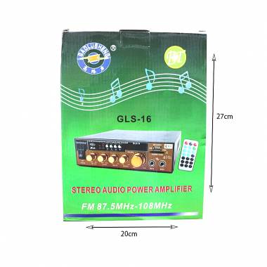 Ράδιο ενισχυτής με Bluetooth GLS-16 - Stereo Audio Power Amplifier