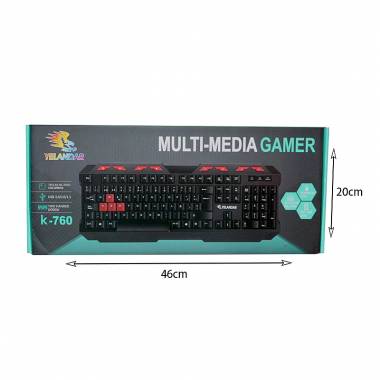 Yelandar Gaming Πληκτρολόγιο K-760 - Multi-media Gamer Keyboard