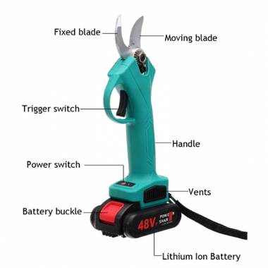 Bisutime Ηλεκτρικό ψαλίδι κλαδέματος 48V - Electric Pruning Shear