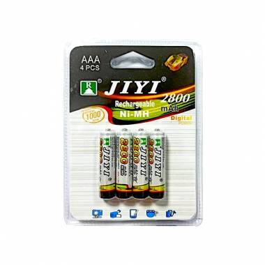 Επαναφορτιζόμενη μπαταρία ΑAA JIYI Νi-MH 1,2V - 2800mAh - 4 τεμάχια - Rechargeable battery AAA