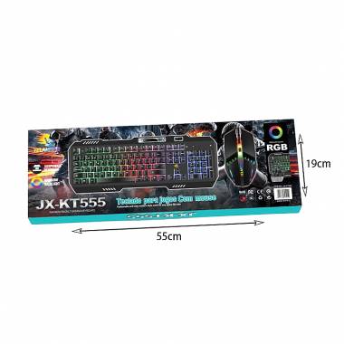 Yelandar Gaming Πληκτρολόγιο RGB JX-KT555 - Game Mouse Keyboard Suit