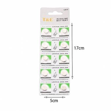 T&E Μπαταρίες αλκαλικές 1.55V LR754-393-G5 - Alkaline battery
