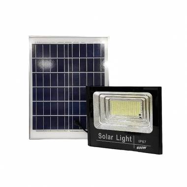600W Ηλιακός Προβολέας Αδιάβροχος Lylu με Φωτοβολταϊκό Πάνελ & Τηλεκοντρόλ