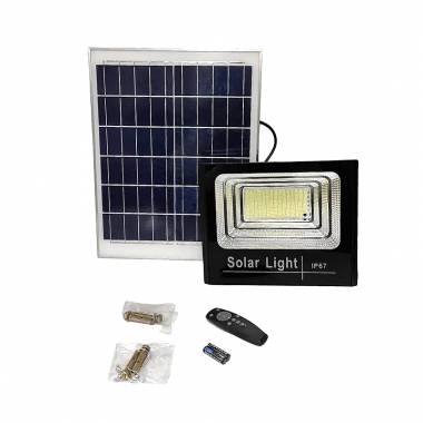 600W Ηλιακός Προβολέας Αδιάβροχος Lylu με Φωτοβολταϊκό Πάνελ & Τηλεκοντρόλ