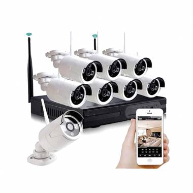 Lylu AHD Digital Video Camera P2P 1080P Σύστημα εγγραφής ασφαλείας με 8 κάμερες, προβολή Διαδικτύου και τηλεφώνου