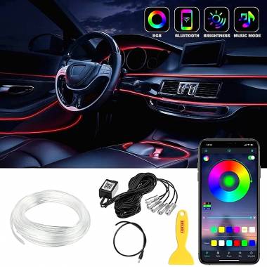 Σύστημα εσωτερικού φωτισμού αυτοκινήτου RGB 5m - Car led atmosphere light