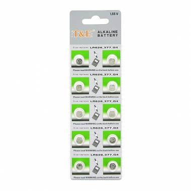 T&E Μπαταρίες αλκαλικές 1.55V LR626.377.G4 - Alkaline battery