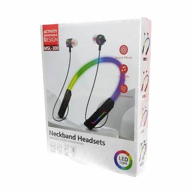 LED ασύρματα ακουστικά MSL-300 - Neckband headsets earphones