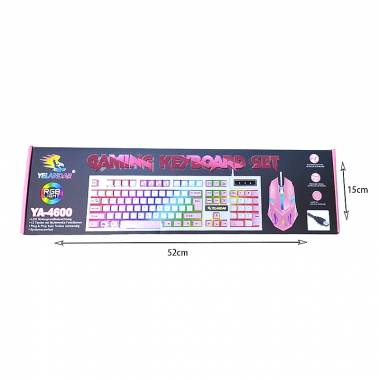 Yelandar YA-4600 Σετ πληκτρολόγιο & ποντίκι ενσύρματα RGB φωτισμός - Gaming keyboard set RGB light
