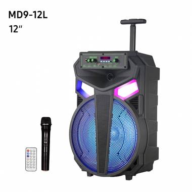 Φορητό ηχείο 1500W με μικρόφωνο & τηλεχειριστήριο MD9-12L 12" - Portable wireless speaker