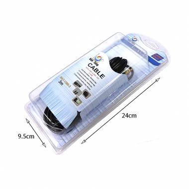 Run&Teng R&T-1380-3 Mono Jack 3m 6.3mm αρσενικό σε αρσενικό - Mono Jack Male to Male Cable