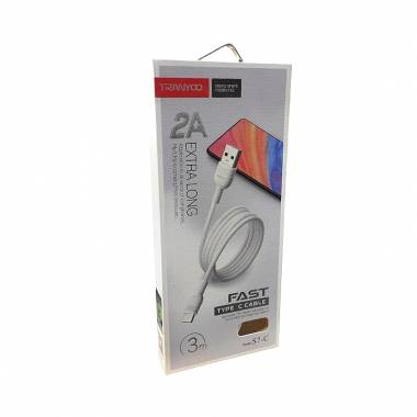 Tranyoo Καλώδιο δεδομένων type-C 2A 3m S7-C - Fast charger cable