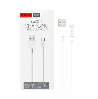 Tranyoo Καλώδιο δεδομένων type-C 3A 1m X8-C - Fast charger cable