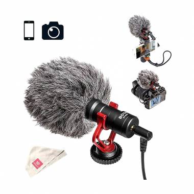 Μικρόφωνο 3.5mm BY-MM1 Τοποθέτηση Shock Mounted/Clip On για Κάμερα - Universal cardioid microphone