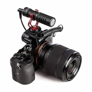 Μικρόφωνο 3.5mm BY-MM1 Τοποθέτηση Shock Mounted/Clip On για Κάμερα - Universal cardioid microphone