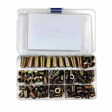 Σετ 130 τεμαχίων μεταλλικά ούπα - Nut insert