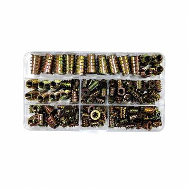 Σετ 130 τεμαχίων μεταλλικά ούπα - Nut insert