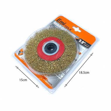 Emi Tools Συρματόβουρτσα Δίδυμου Τροχού 125mm 5.0" - Parallel Wire Wheel