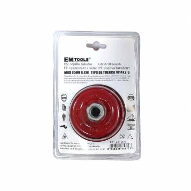 Em Tools Συρματόβουρτσα γωνιακού τροχού 100mm 4.0" - Drill Brush