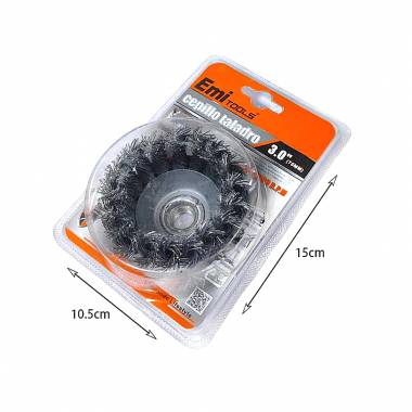 Emi Tools Συρματόβουρτσα καμπάνα στριφτή 75mm 3.0" - Drill Brush