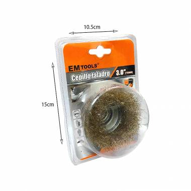 Em Tools Συρματόβουρτσα γωνιακού τροχού 75mm 3.0" - Drill Brush