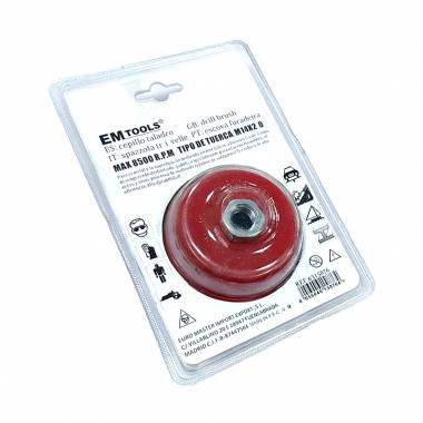 Em Tools Συρματόβουρτσα καμπάνα στριφτή 100mm 4.0" - Drill Brush