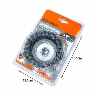Em Tools Συρματόβουρτσα καμπάνα στριφτή 100mm 4.0" - Drill Brush