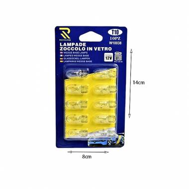 RCHANG Λάμπες Αυτοκινήτου T10 LED 12V 10τμχ W10038 - Wedge Base Lamps Car LED light