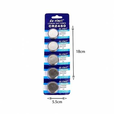 Μπαταρίες λιθίου Da Vinci CR2450 3V 5τμχ σε καρτέλα - Lithium batteries