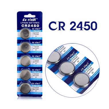 Μπαταρίες λιθίου Da Vinci CR2450 3V 5τμχ σε καρτέλα - Lithium batteries