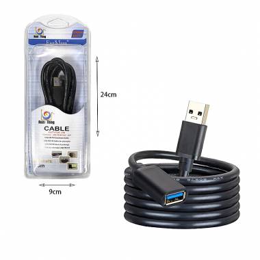 RUN&TENG Καλώδιο USB θηλυκό σε αρσενικό 3m R&T-11476 - USB FM/FM Extension cable
