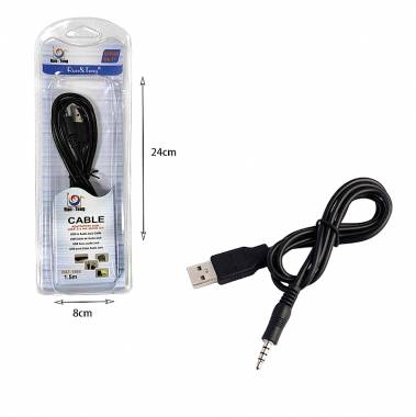 RUN&TENG Καλώδιο Ήχου 3.5mm σε USB 1.5m R&T-1469 - USB to audio jack cable