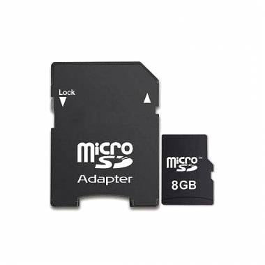 Κάρτα Μνήμης Micro Sd 8GB & Αντάπτορας