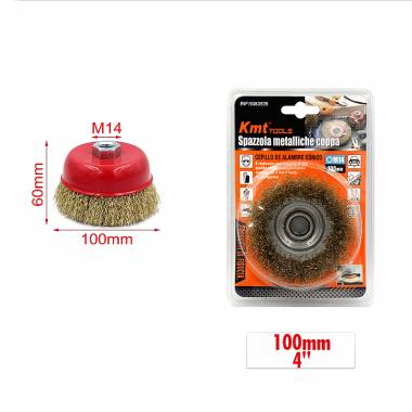 KMT Tools Συρματόβουρτσα για Δράπανο 100mm  - Drill Brush