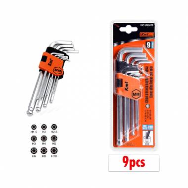 KMT Σετ με 9 Κλειδιά Άλλεν - Εργαλεία Allen - Durable Wrench 9pc Hex Key Set
