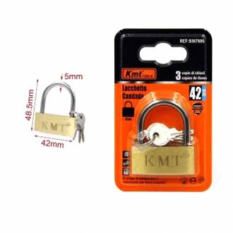 KMT Λουκέτο Ασφαλείας Με Κλειδάκι 42mm- Padlock