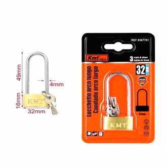 KMT Λουκέτο Ασφαλείας Με Κλειδάκι 32 mm- Padlock