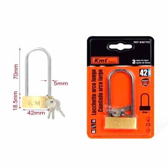 KMT Λουκέτο Ασφαλείας Με Κλειδάκι 42mm- Padlock