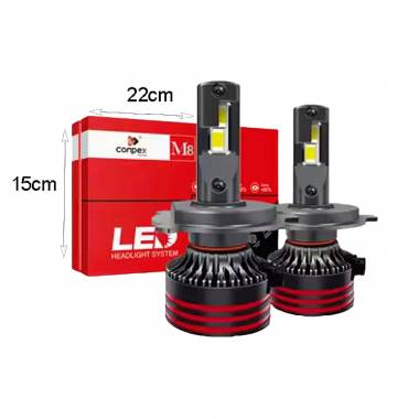 Conpex Λάμπα αυτοκινήτου H4 Ψυχρό Λευκό M8 Pro Canbus - LED Headlight