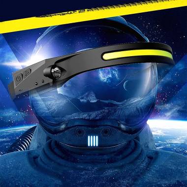 Επαναφορτιζόμενος USB φακός κεφαλής LED - All prespectives induction headlamp