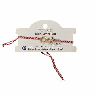 Χειροποίητο Μαρτάκι Με Άπειρο Και Ματάκι - Handmade Infinity Sign and Eye