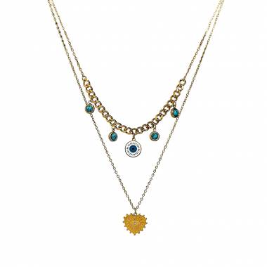 Γυναικείο Ατσάλινο Κολιέ Με Ματάκι – Women’s Steel Necklace