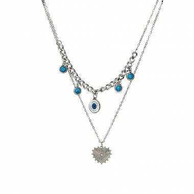 Γυναικείο Ατσάλινο Κολιέ Με Ματάκι – Women’s Steel Necklace