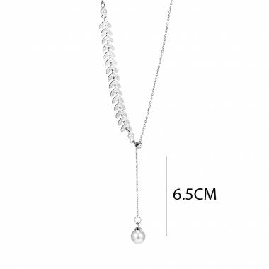 Γυναικείο Ατσάλινο Κολιέ Με Πέρλες – Women’s Steel Necklace