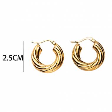 Γυναικεία Ατσάλινα Σκουλαρίκια Κρίκοι – Women’s Steel Earrings