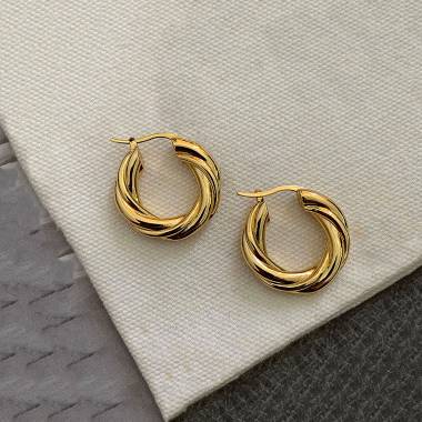 Γυναικεία Ατσάλινα Σκουλαρίκια Κρίκοι – Women’s Steel Earrings