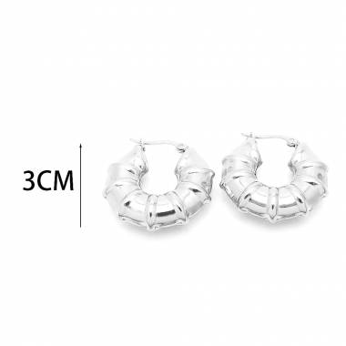 Γυναικεία Ατσάλινα Σκουλαρίκια Κρίκοι – Women’s Steel Earrings