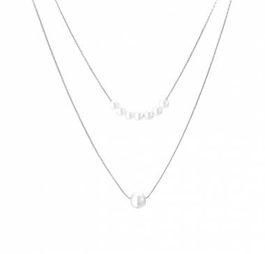 Γυναικείο Ατσάλινο Κολιέ Με Πέρλες – Women’s Steel Necklace