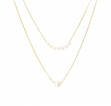 Γυναικείο Ατσάλινο Κολιέ Με Πέρλες – Women’s Steel Necklace