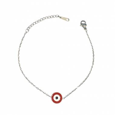 Γυναικείο Ατσάλινο Βραχιόλι Με Ματάκι - Women's Steel Bracelet